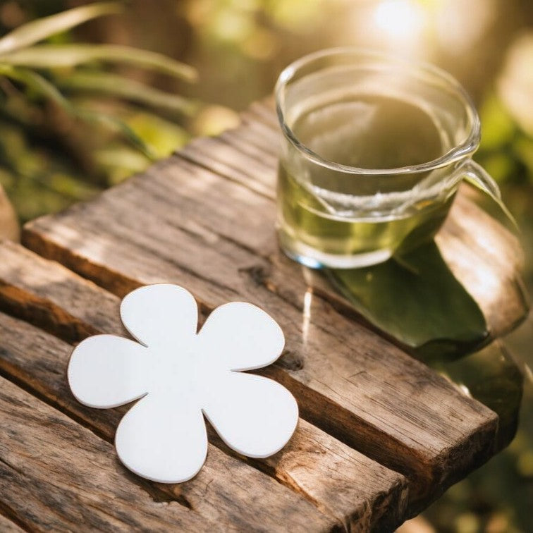 Daisy Shaped Coasters in Matt Colours