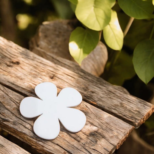 Daisy Flower Shaped Coasters in Clear & Gloss Colours
