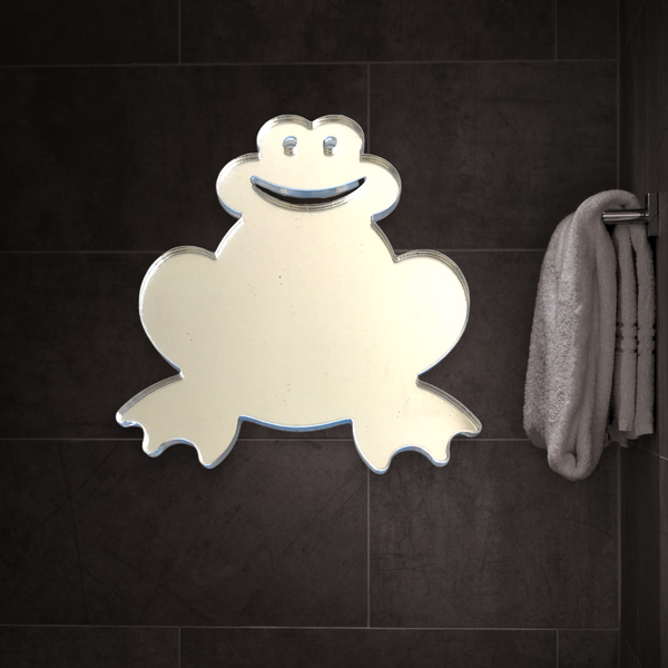 Frog Shaped Acrylic Mirrors with Engraving Options