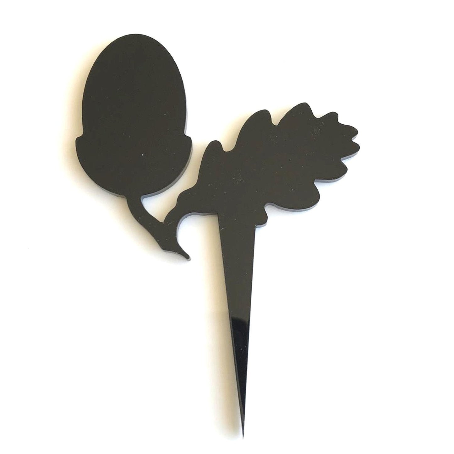 Acorn Cake Toppers: Custom Acrylic Cupcake Decorations