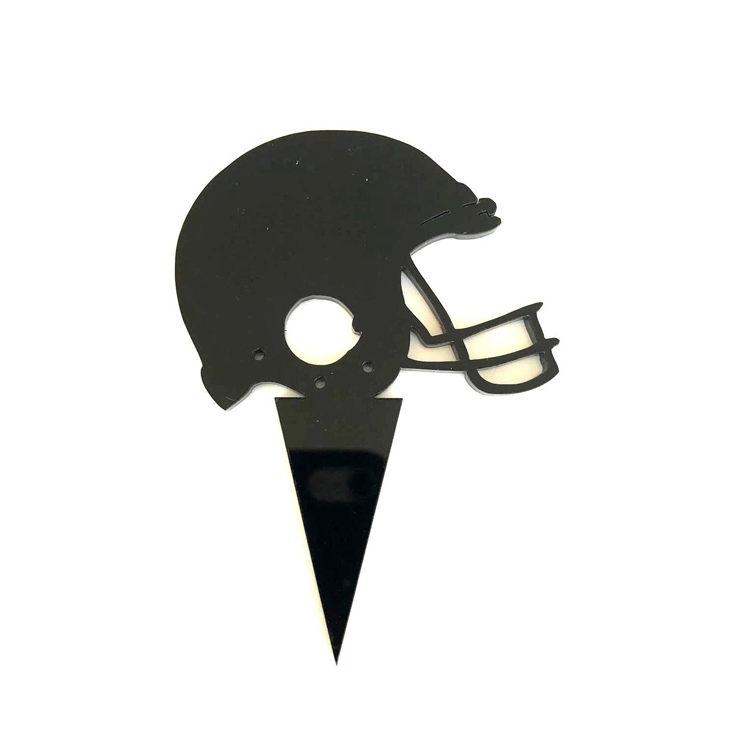 Football Helmet Cake Toppers Recycled Acrylic, Bespoke Colors