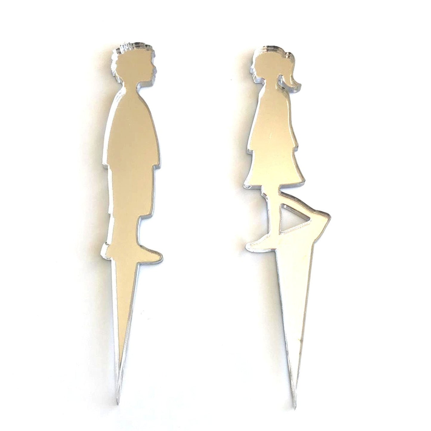 Boy and Girl Shaped Cake Toppers