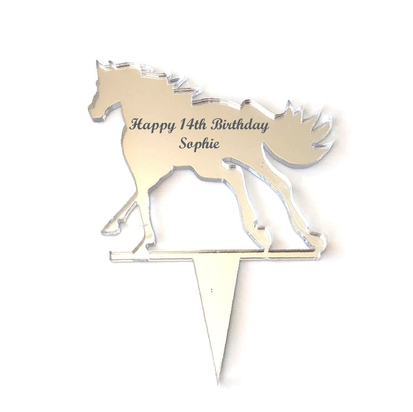 Horse Cake Toppers Cantering Style, Custom Colors