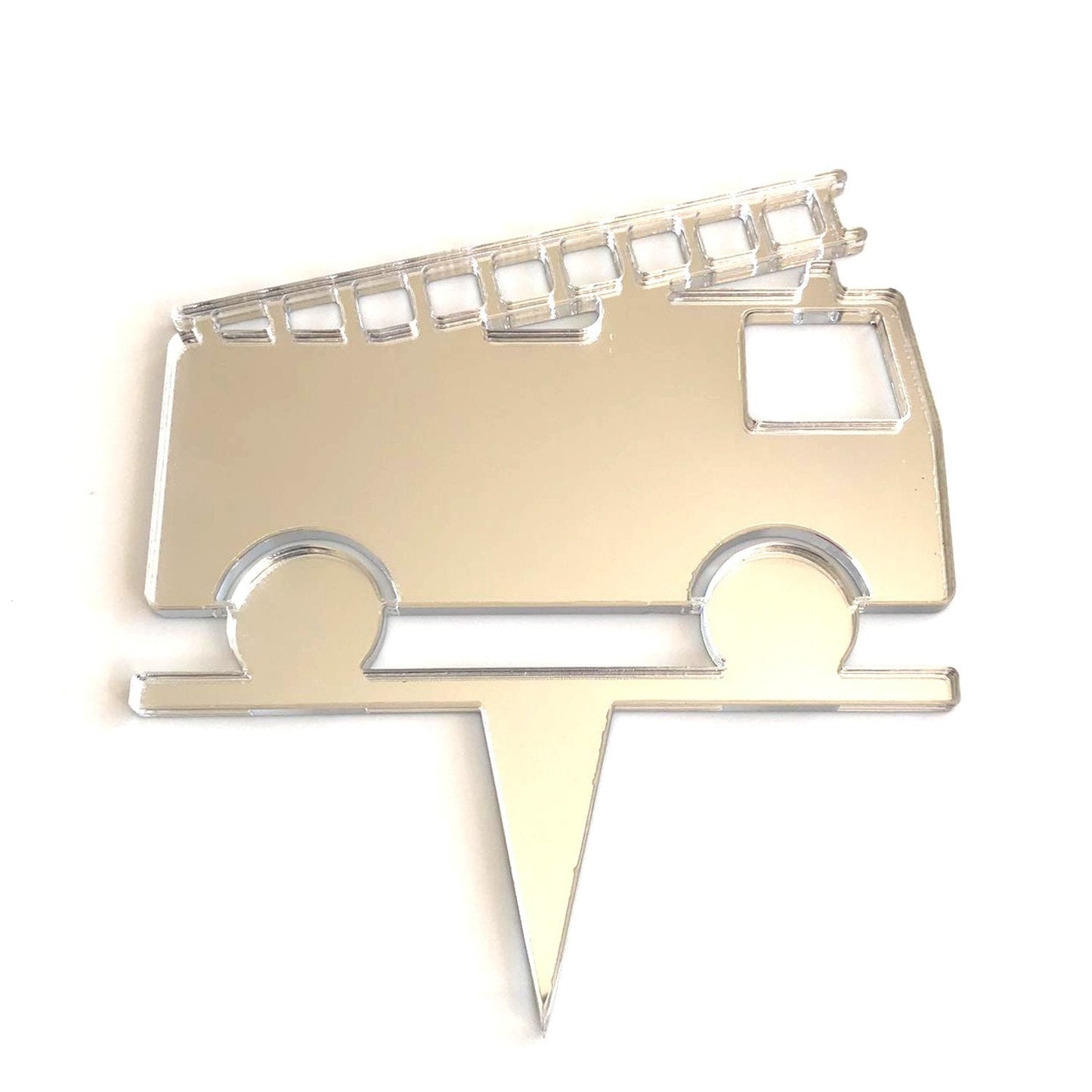 Fire Engine, Firemans Cake Toppers - Custom Colours, Bespoke Style Made, Crafting Emblems