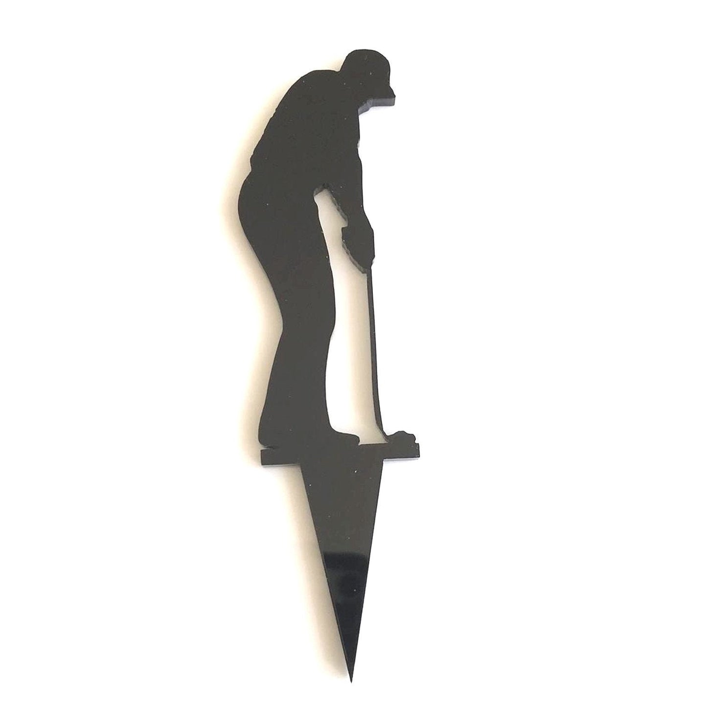 Golfer Shaped Birthday Cake Toppers & Embelishments - Colours, Sizes, Shapes and Engraving Services