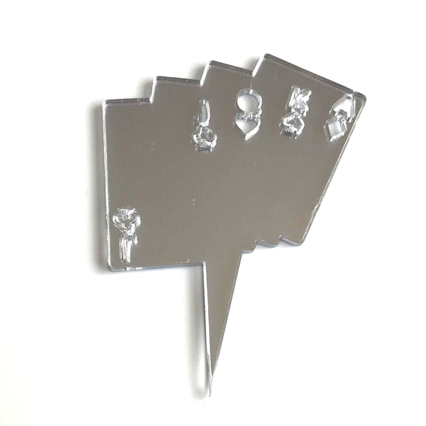 Poker Cards Shaped Cake Toppers