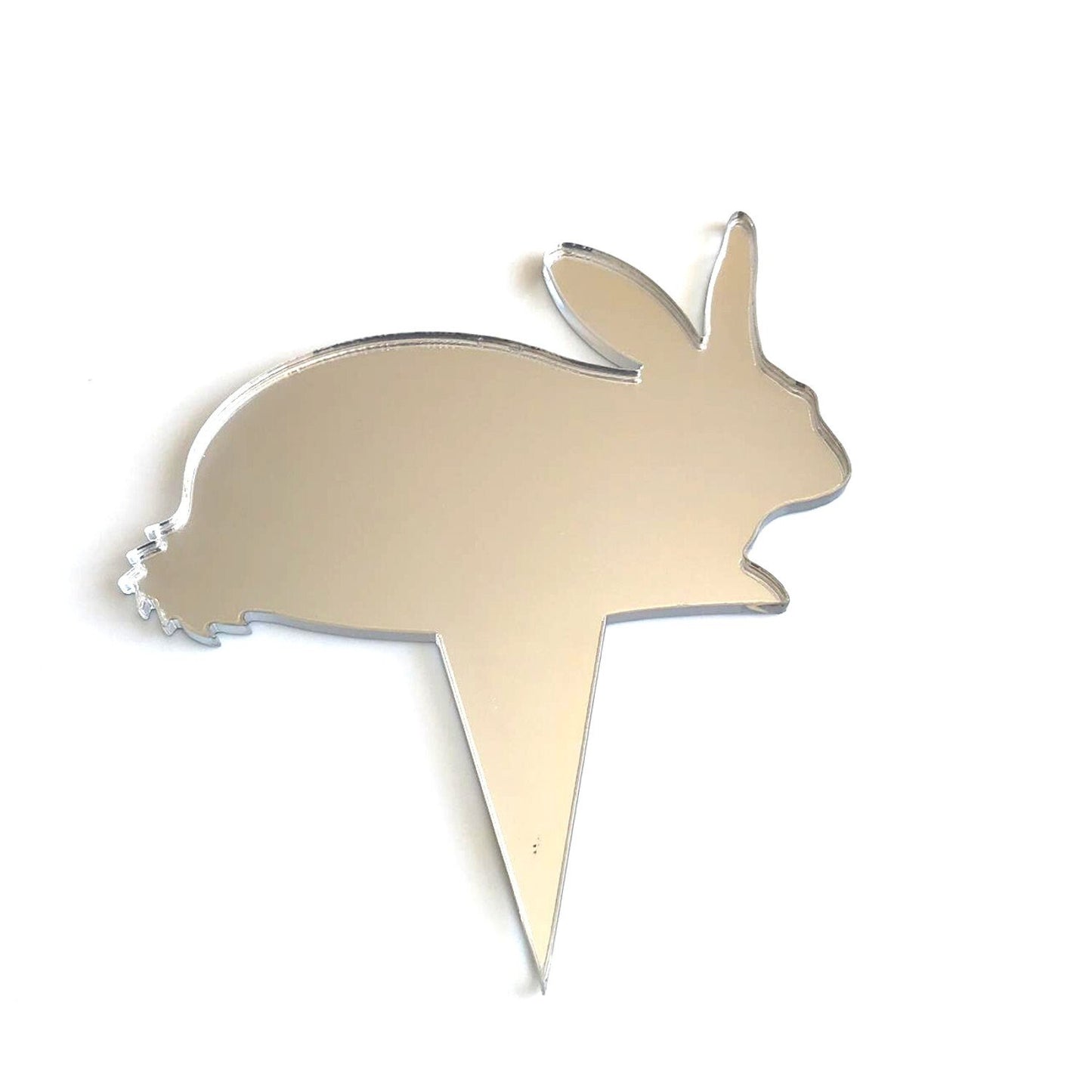 Rabbit Cake Toppers Recycled Acrylic, Custom Colors & Sizes