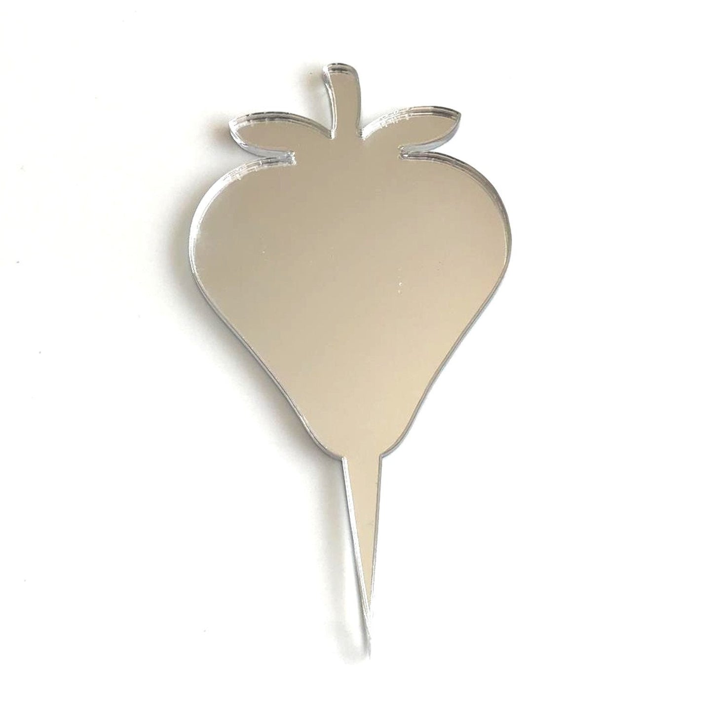 Strawberry Cake Topper - Recycled Acrylic, Custom Colors