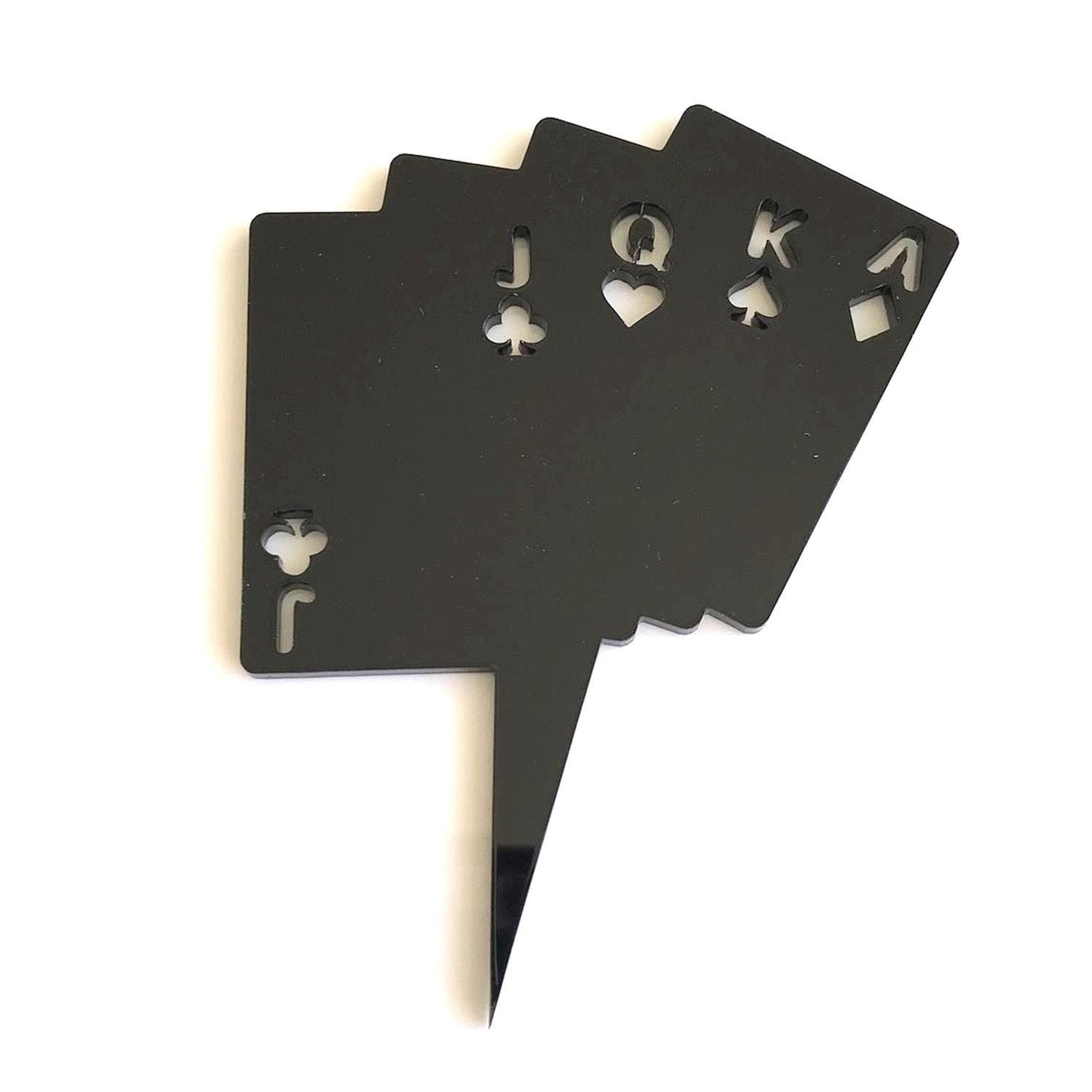 Poker Cards Shaped Cake Toppers