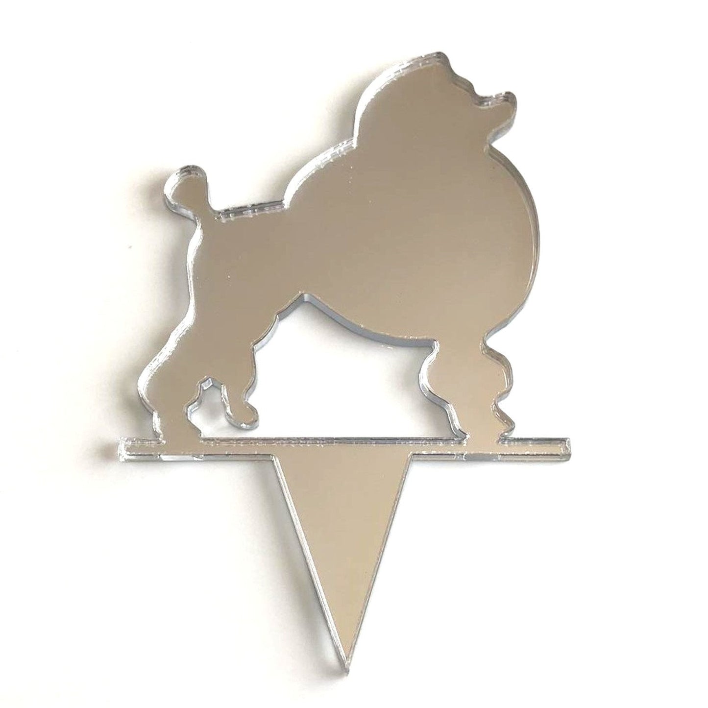 Colorful Poodle Dog Cupcake Toppers - Custom Designs - Eco-Friendly Materials - Made in the UK