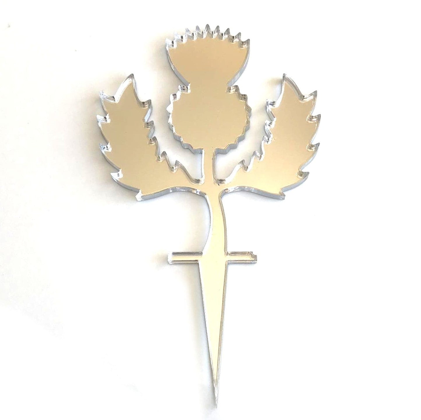 Scottish Thistle Shaped Cake Toppers
