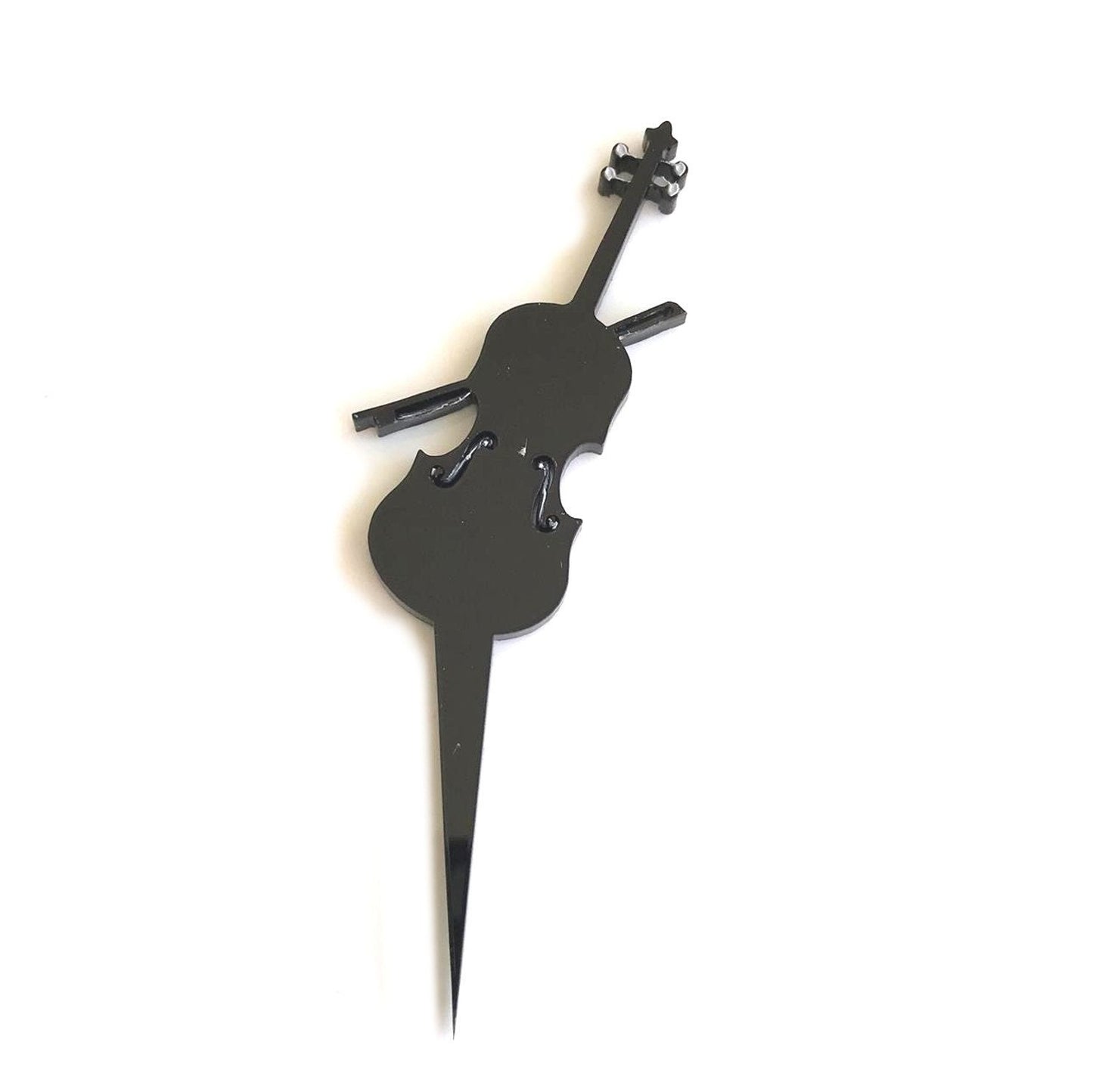 Violin Cake Toppers Music Theme, Custom Colors