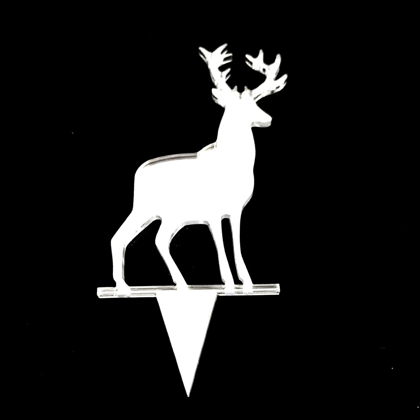 Bespoke Reindeer Cake Topper in Custom Colors and Sizes for Eco-Friendly Celebrations