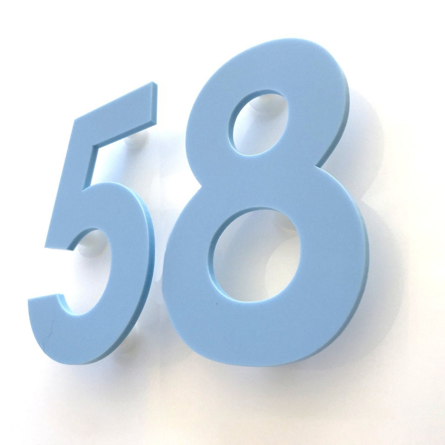 Floating House Letters & Numbers with fixings (Sold Per Digit) - Custom Sizes, Colours, Fonts