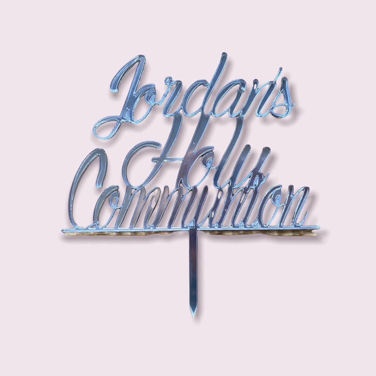 Customised Christening & First Communion Cake Toppers - Various Colour Options - Recycled - Bespoke Designs - Eco-Friendly -