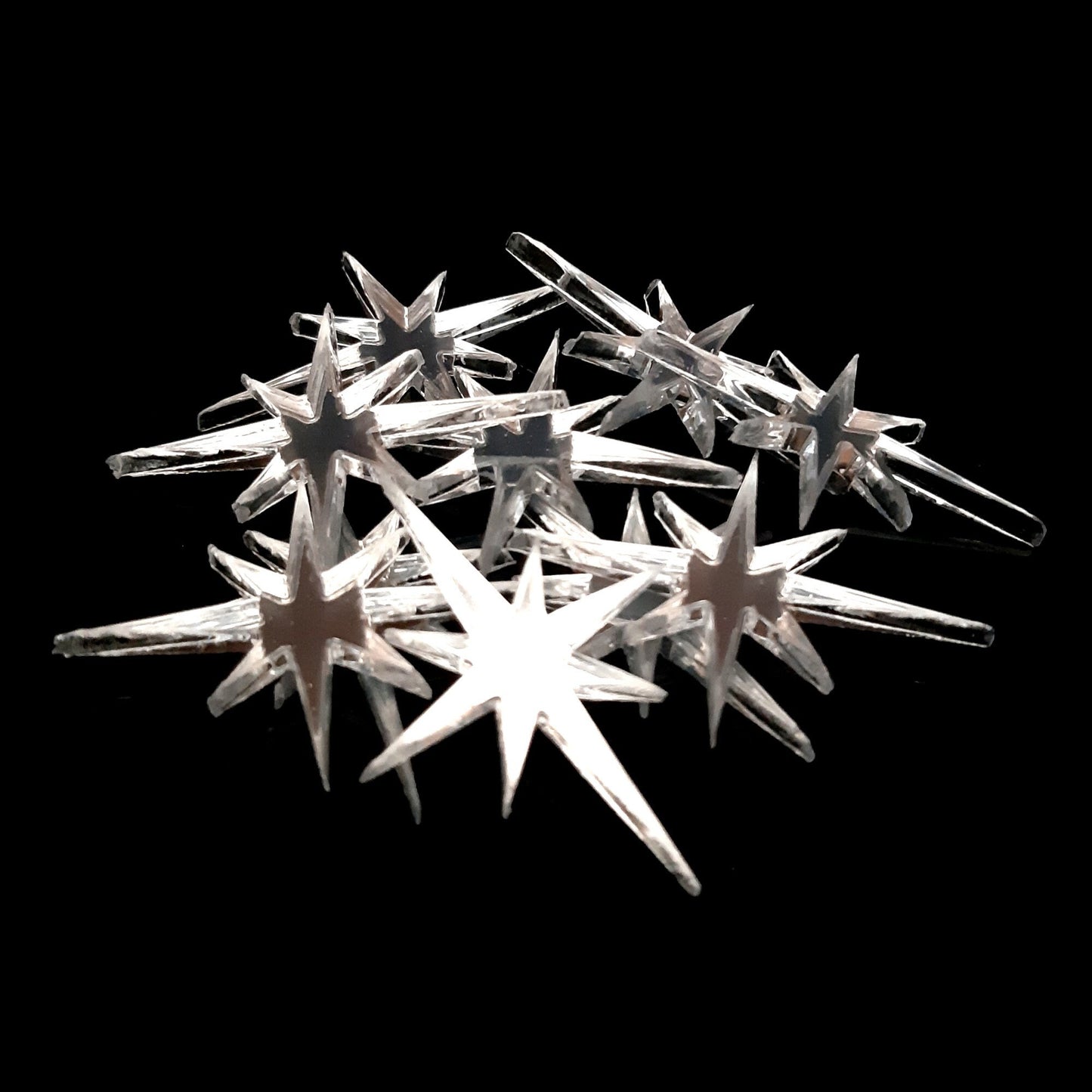 Pointed Christmas Star Mirrors