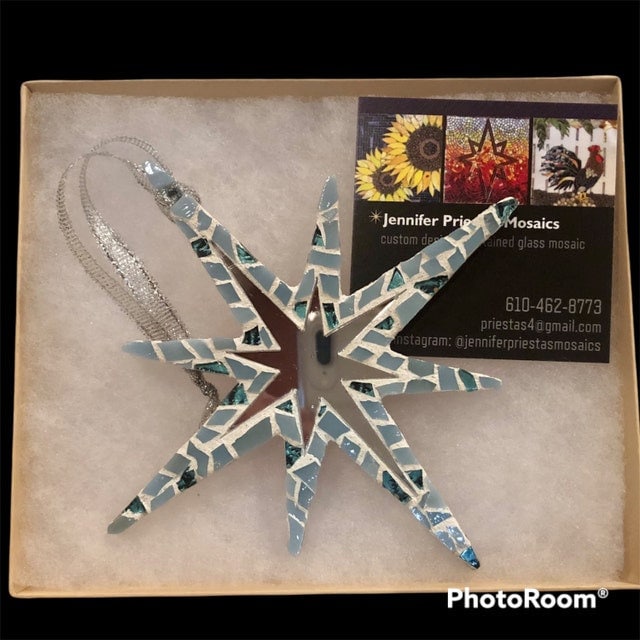 Pointed Christmas Star Mirrors