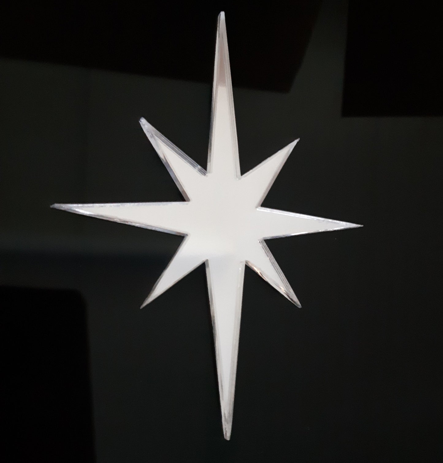 Pointed Christmas Star Mirrors