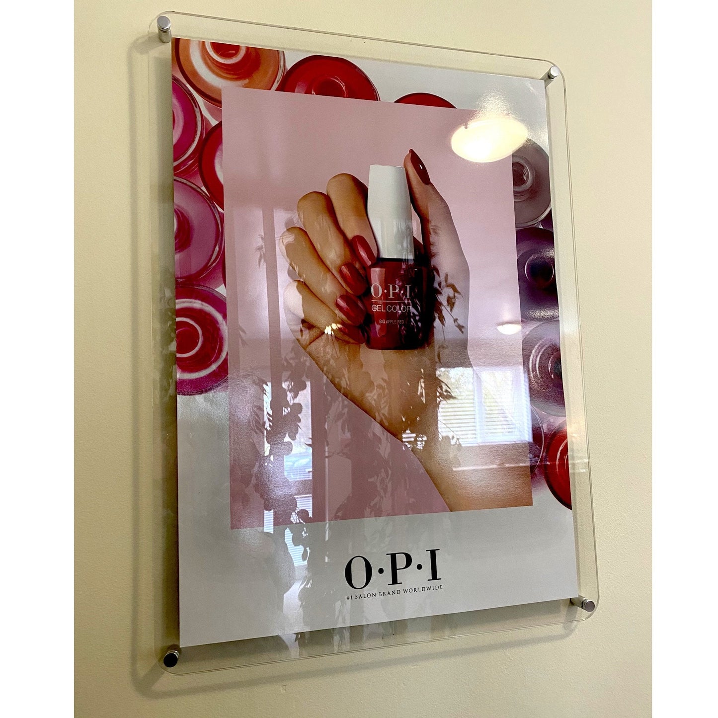 Custom Acrylic Wall Frame – Wood Finish, Personalized Engraving, Made in UK