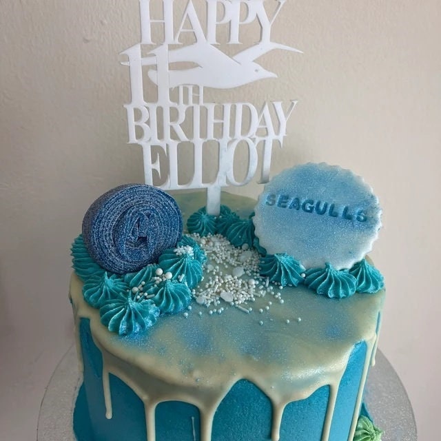 Happy Birthday Cake Toppers Name & Age