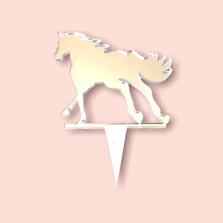 Horse Cake Toppers Cantering Style, Custom Colors