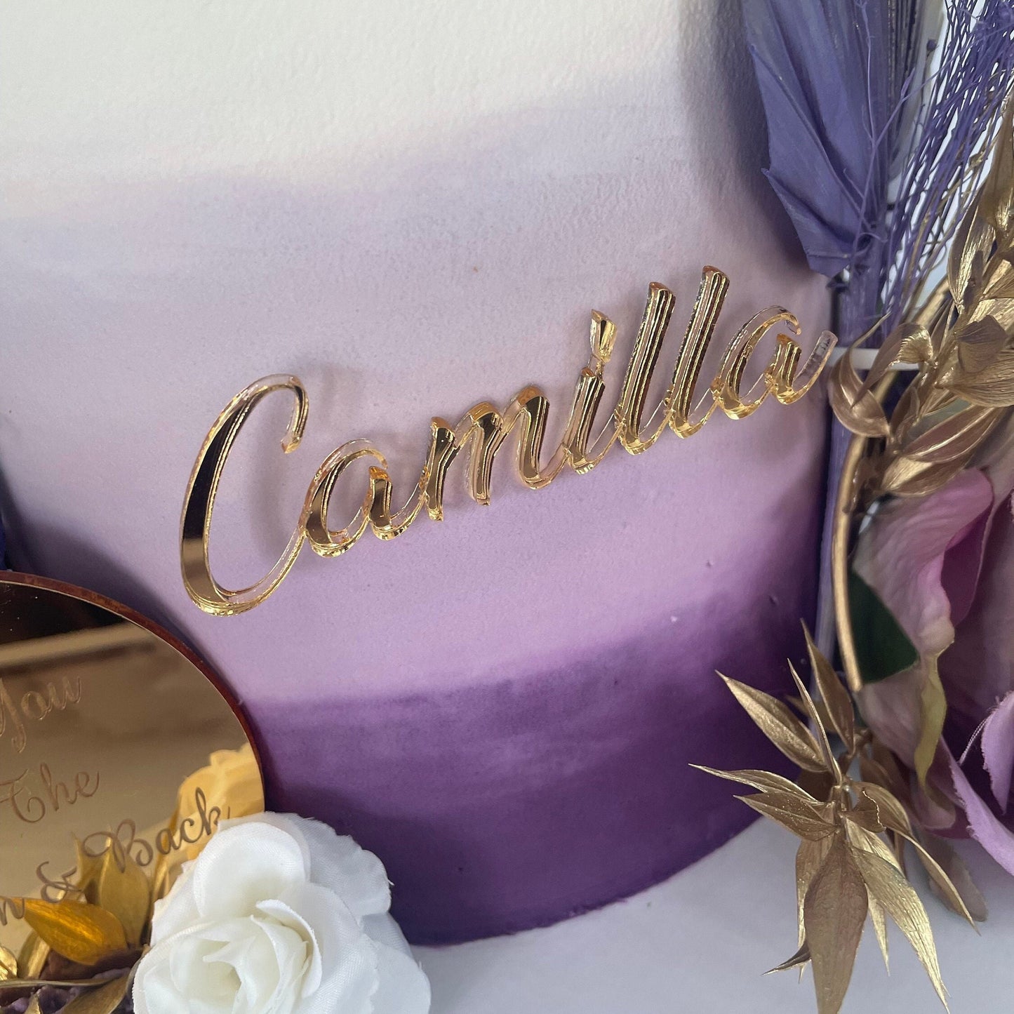 Bespoke Cake Toppers Name, Age, & Emblems - Recycled Acrylic
