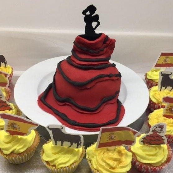 Flamenco Dancer Cake Toppers Bespoke Embellishment