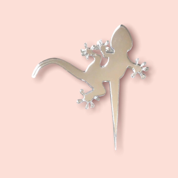 Gecko Cake Toppers Lizard Cupcake Decoration
