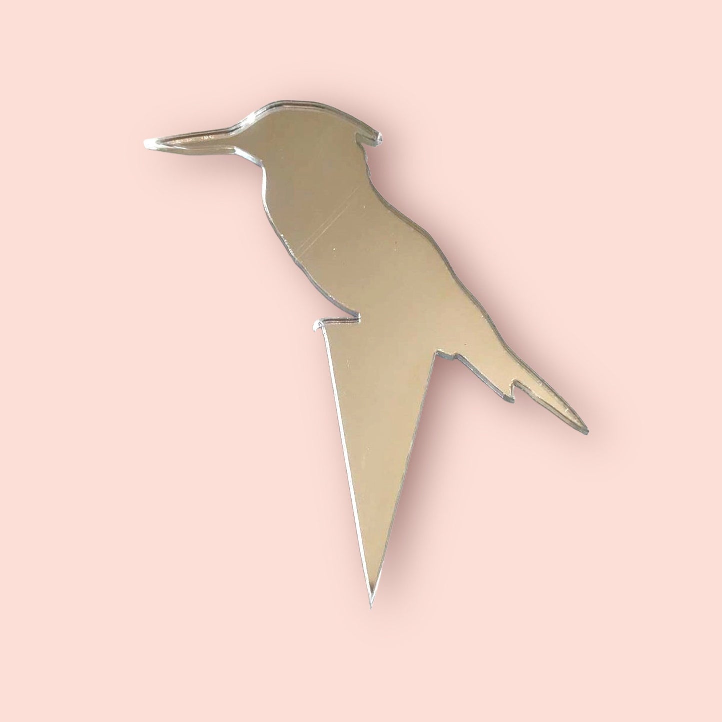 Kingfisher Cake Topper, Recycled Bird Cupcake Decoration, Eco-Friendly Wedding