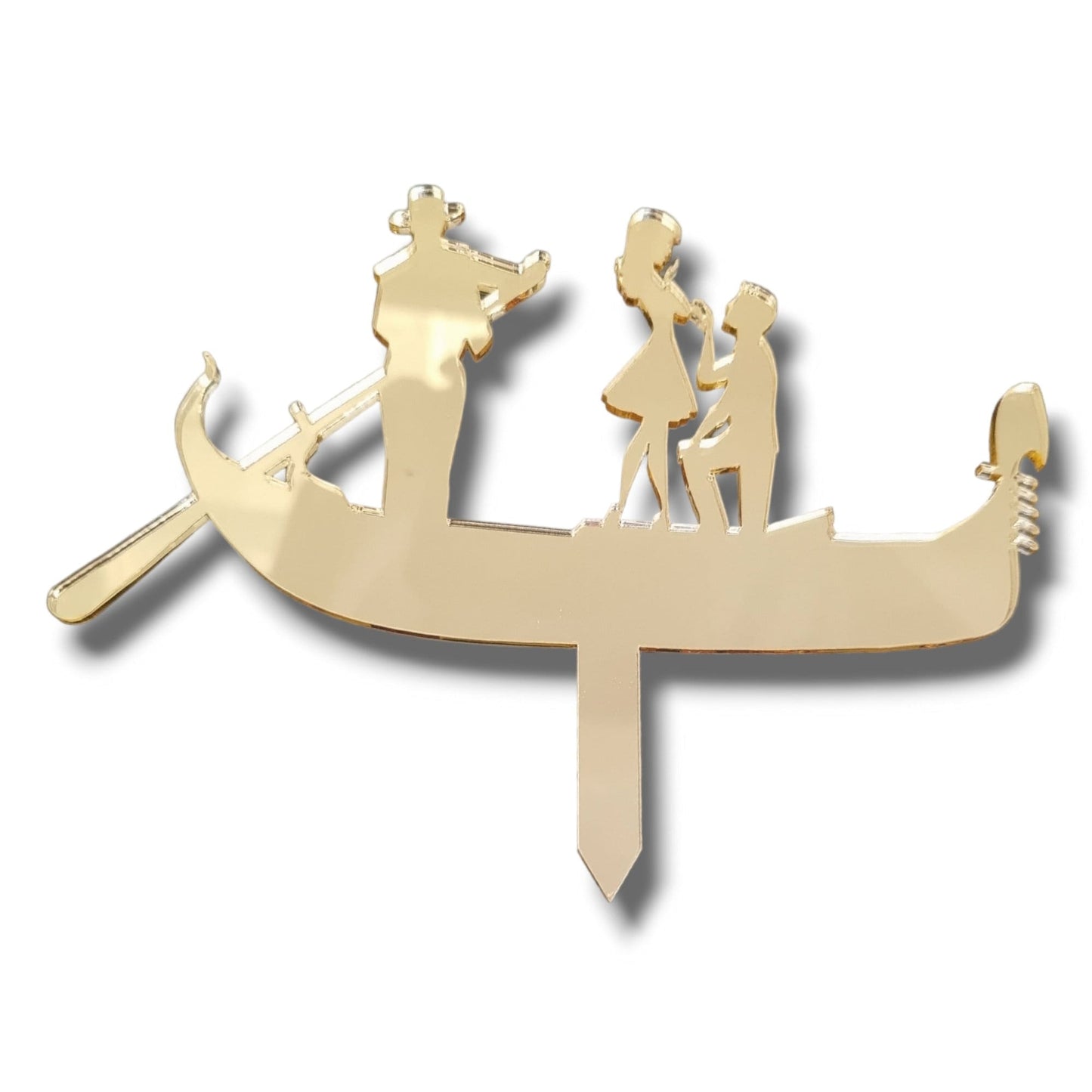 Gondola Engagement/Wedding Shaped Cake Toppers - Colour Options Available