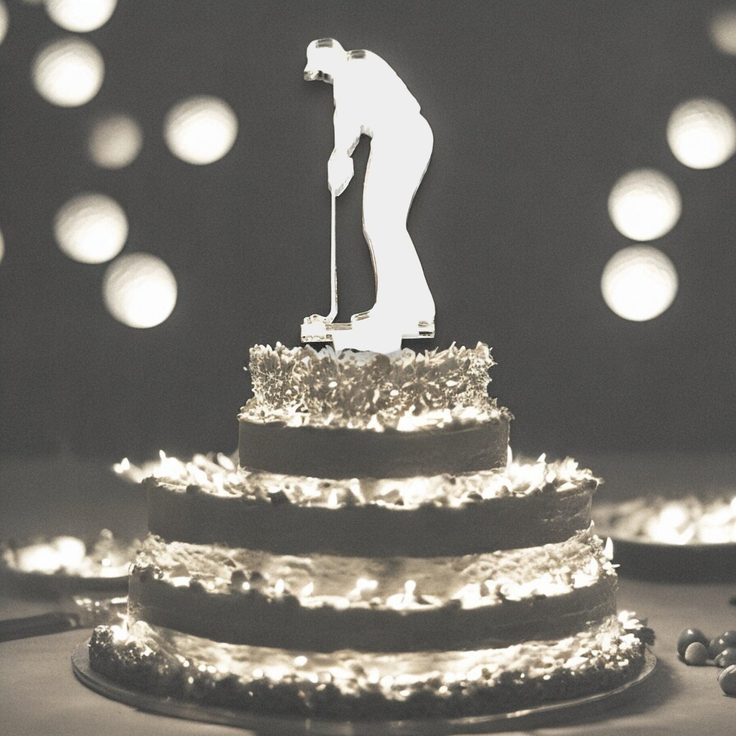 Golfer Shaped Birthday Cake Toppers & Embelishments - Colours, Sizes, Shapes and Engraving Services