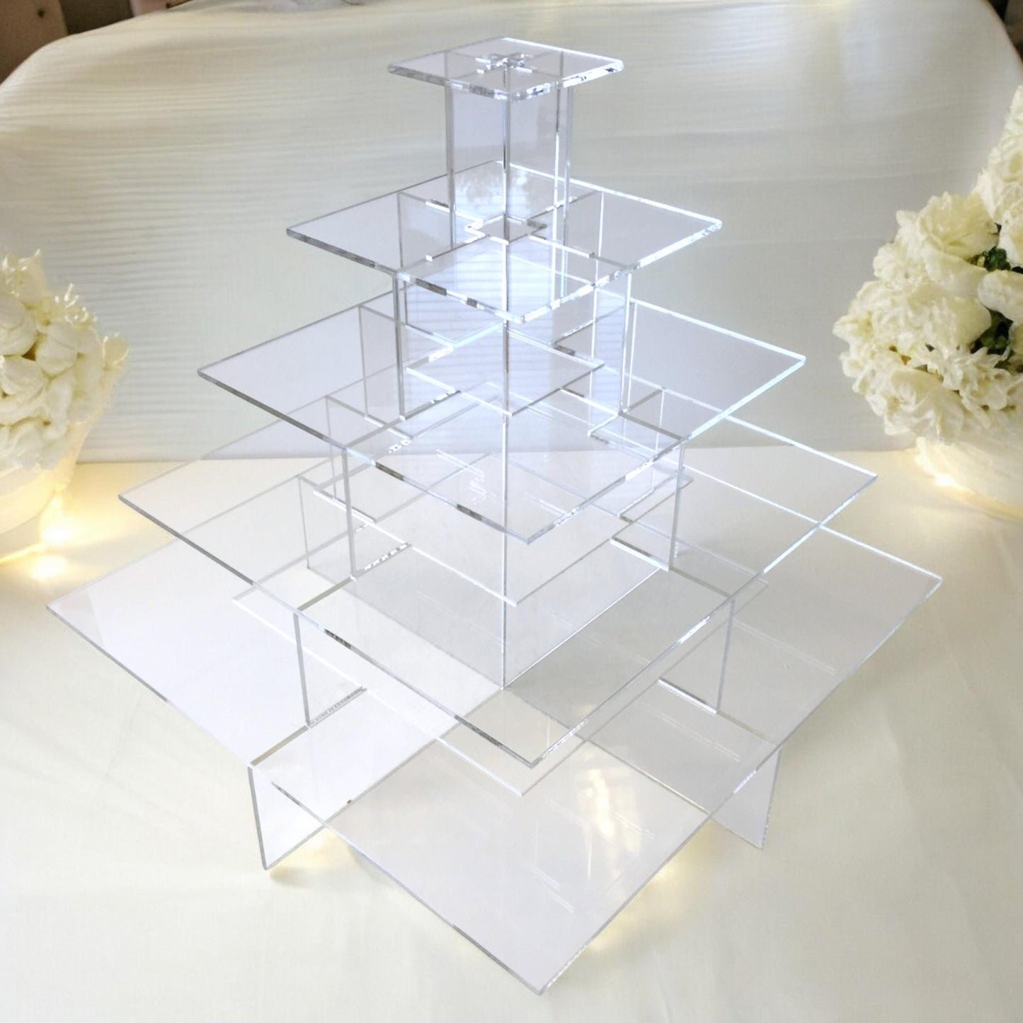 Custom Acrylic Canape Stand: High Tea Party Display