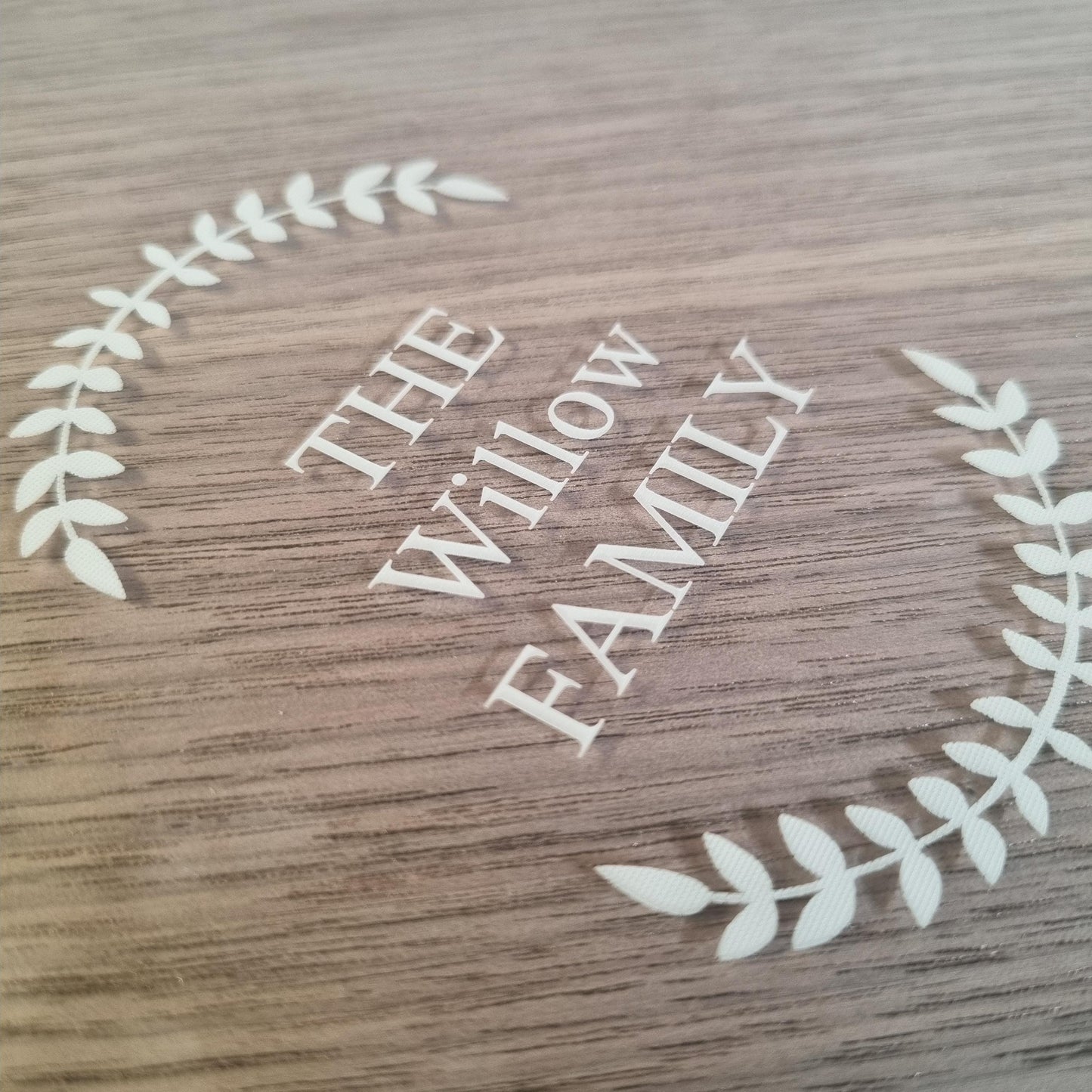 Engraved Clear Acrylic Worktop Savers, Round Table Protector, Custom Size