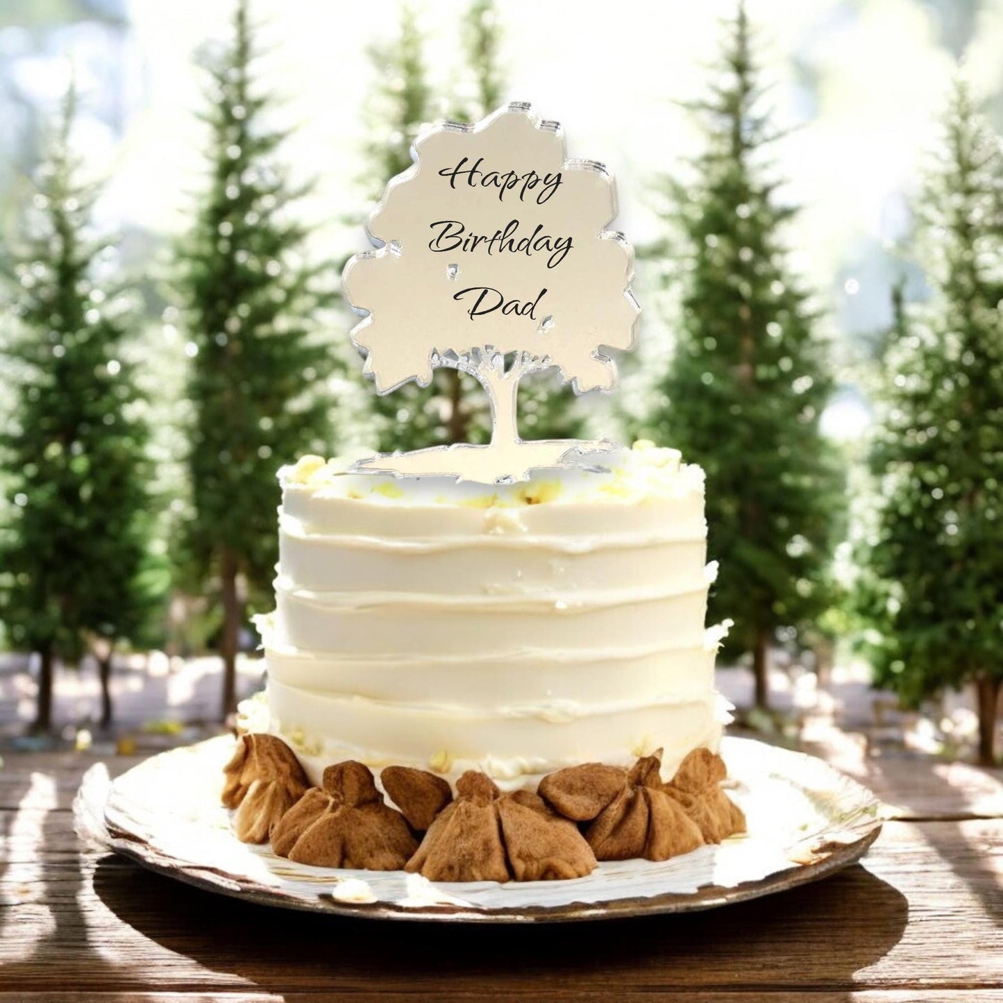 Acorn Tree Shaped Cake Toppers