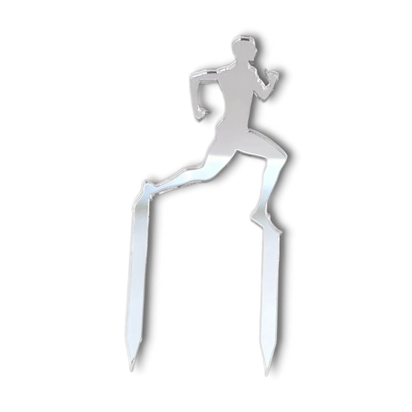 Marathon Male Runner Cake Toppers - Custom Colours, Sizes, Engravings & Emblems