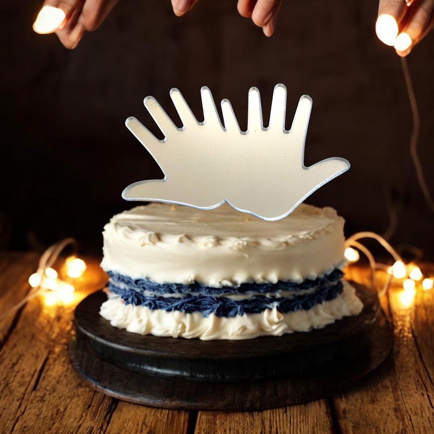 Hands Shaped Cake Toppers  - Custom Colours , Bespoke Styles Made