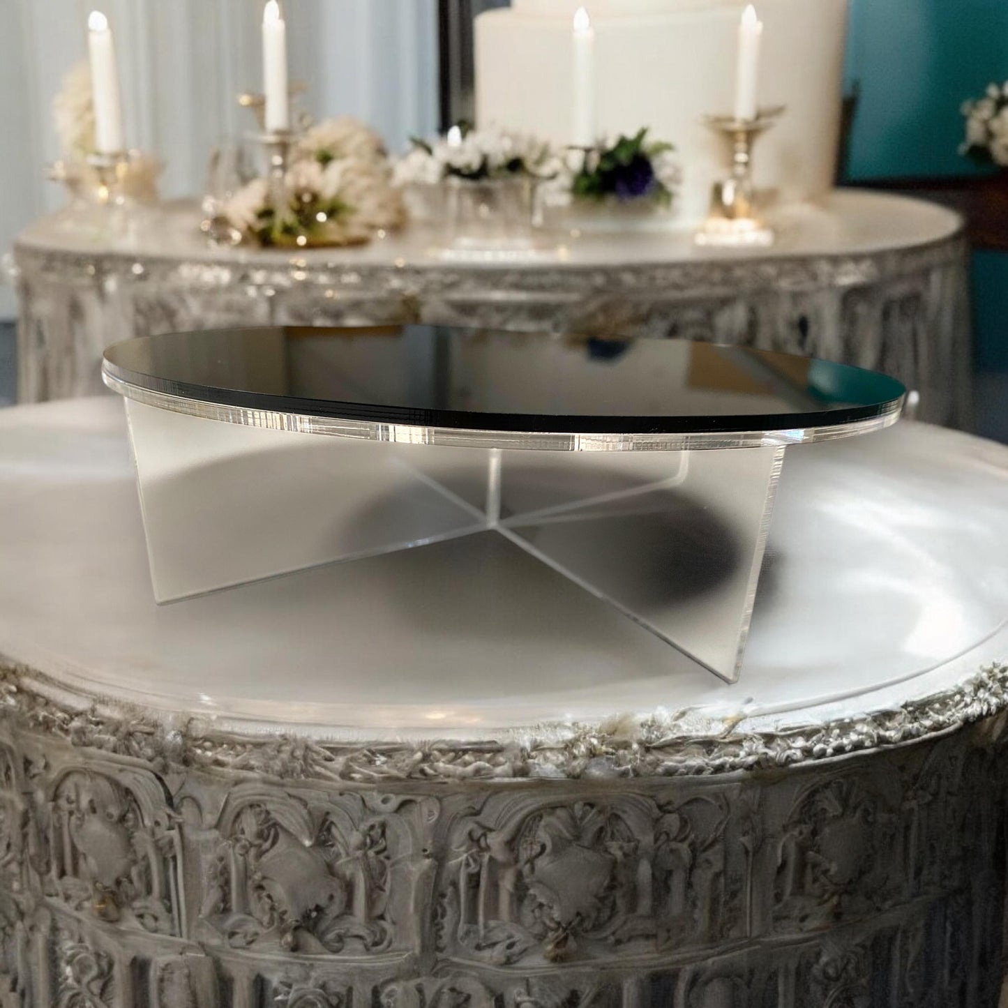 Cake Stand: Round or Square Display Riser