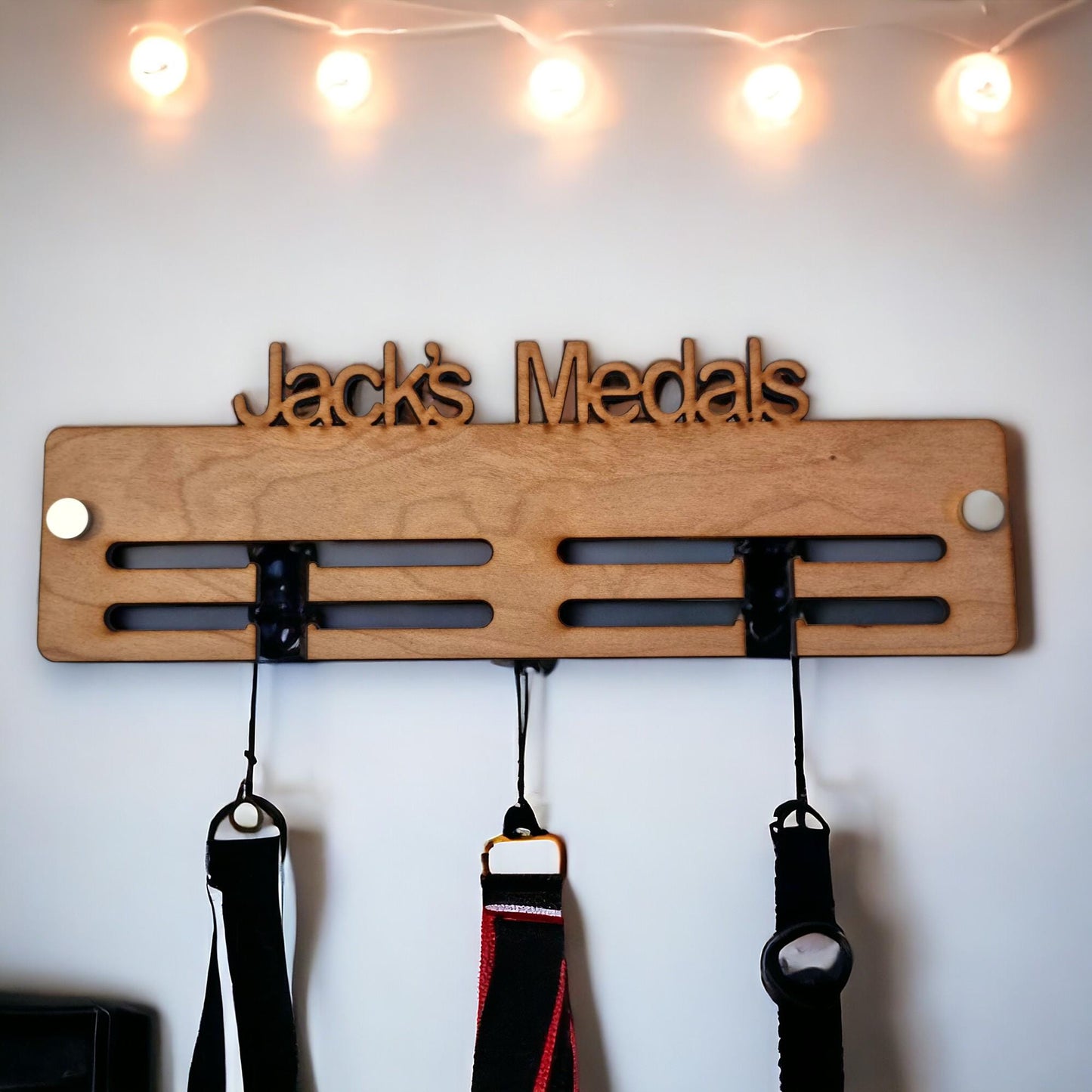 Custom Wooden Medal Hanger Personalized Sport Display