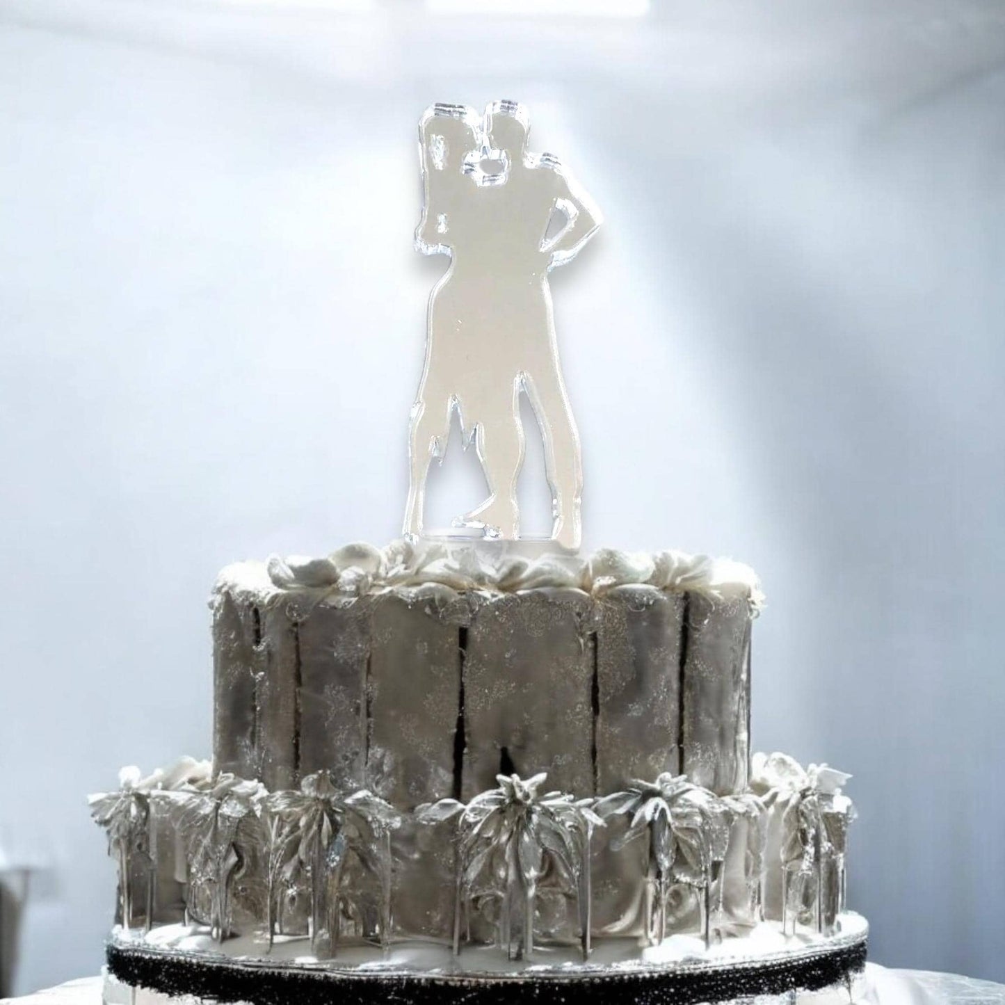 Eco-Friendly Dancers Cake Topper with Custom Designs & Colors - Handmade in the UK