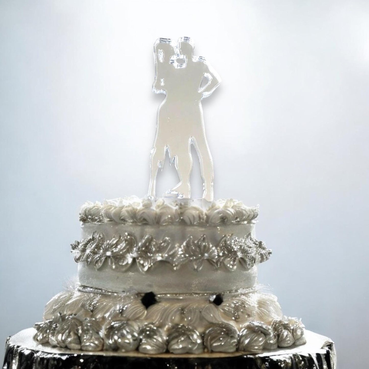 Eco-Friendly Dancers Cake Topper with Custom Designs & Colors - Handmade in the UK