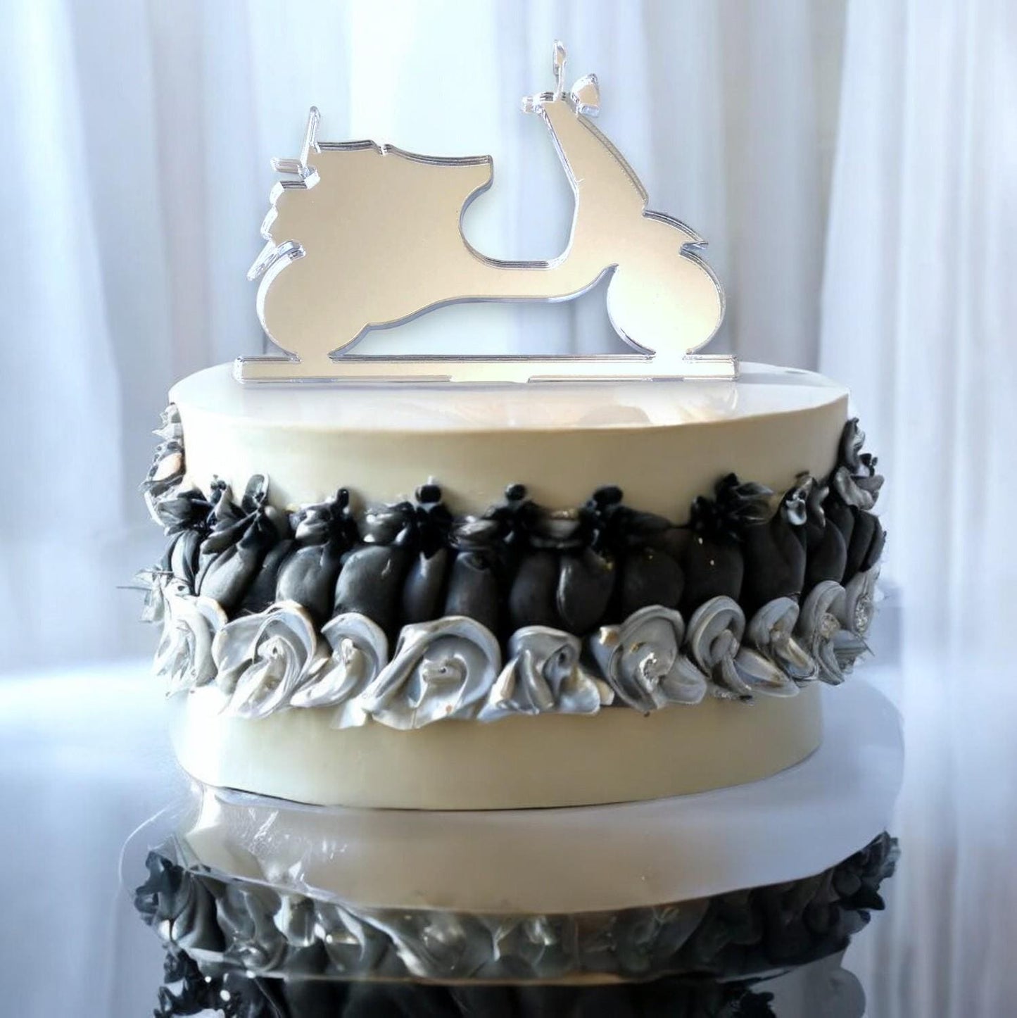 Moped Cake Toppers Custom Motorbike Cupcake Decoration