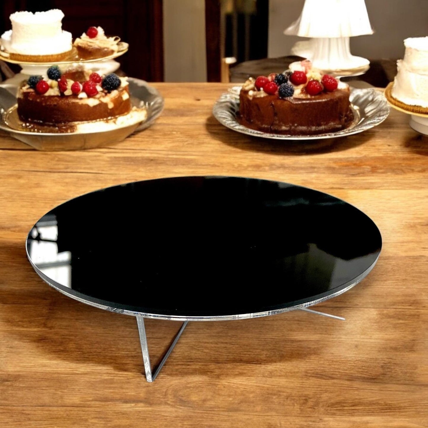 Cake Stand: Round or Square Display Riser