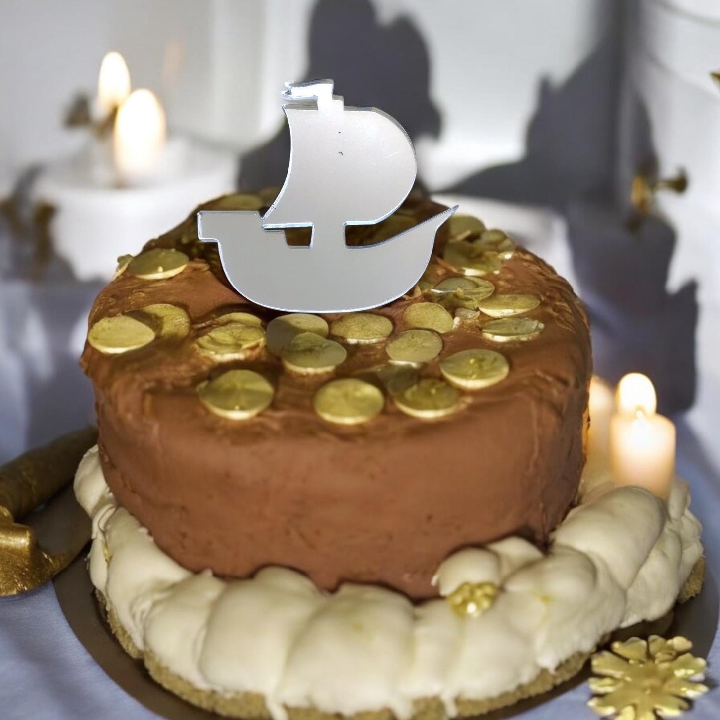 Pirate Ship Cake Toppers Custom Cupcake Decorations