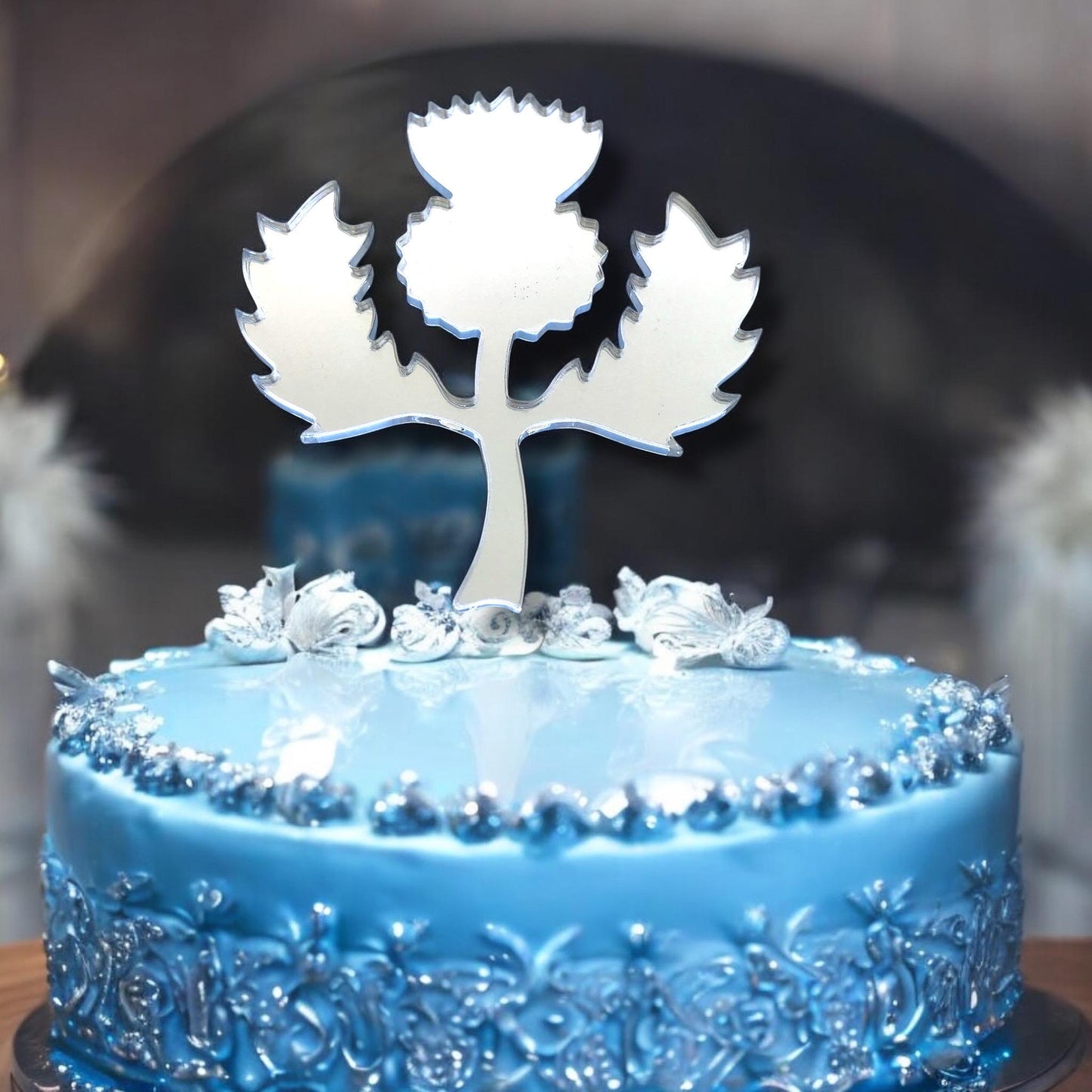 Scottish Thistle Shaped Cake Toppers
