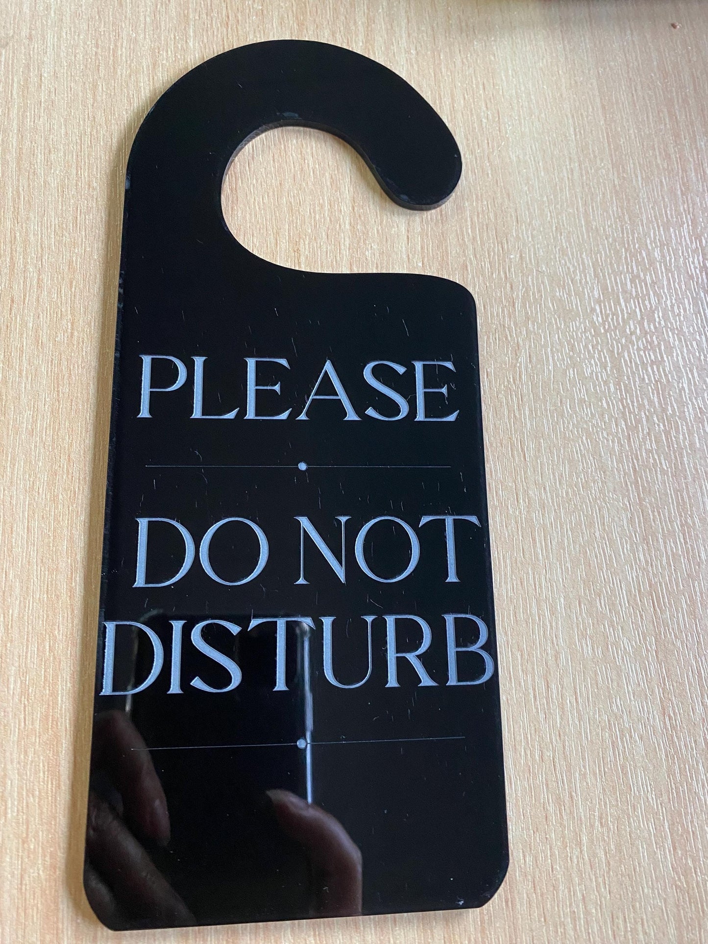 Customisable Door Hanging Signs: Engraved Double-Sided Decor