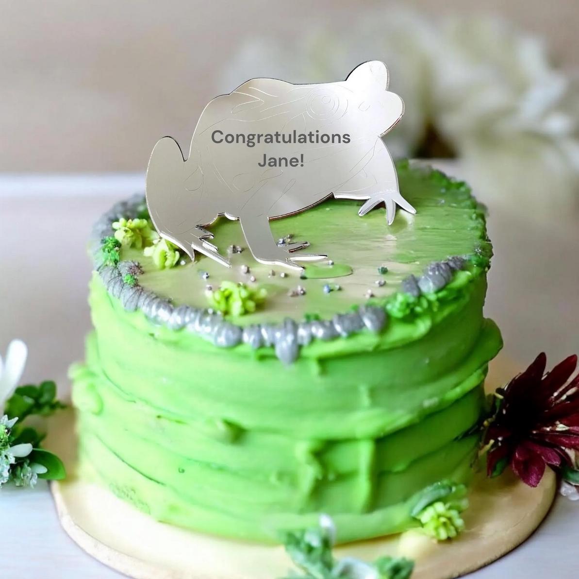 Frog Cake Toppers: Cupcake Decorations, Bespoke Style