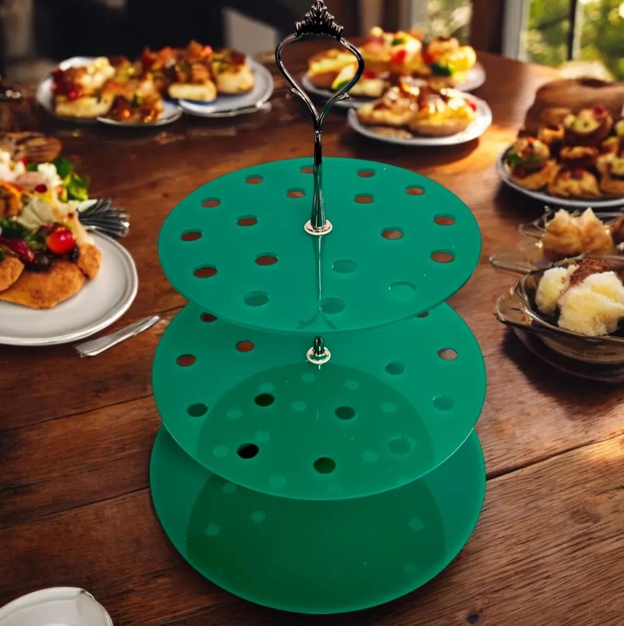Canape / Starters or Deserts Cone Stands, Custom Sizes, Hole Size, Shapes & Colours