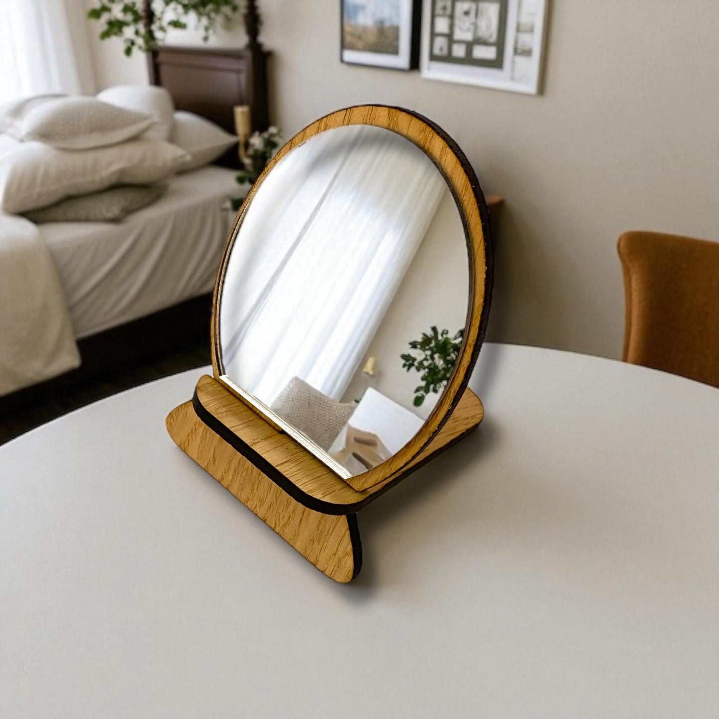 Oval Vanity Tabletop Mirrors