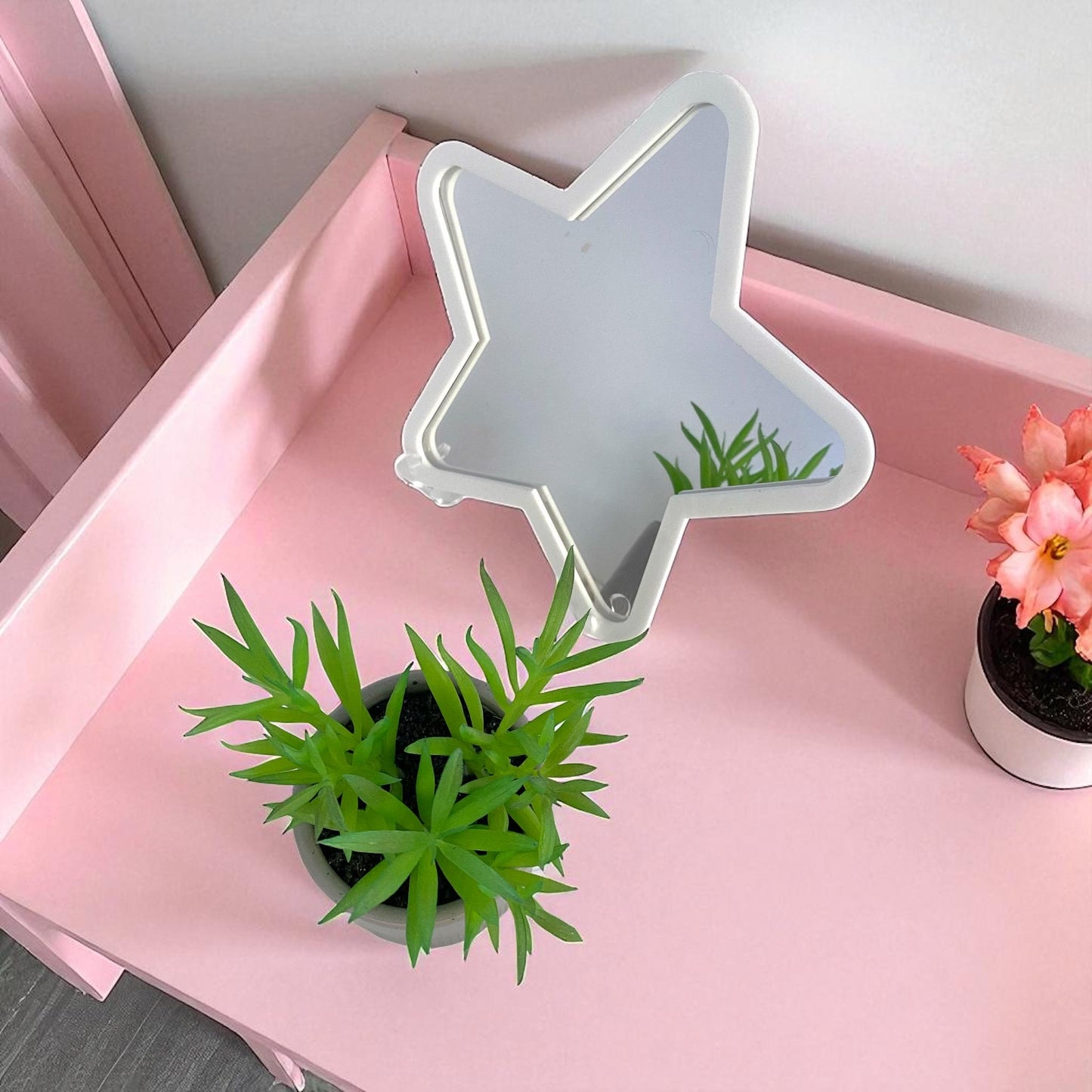 Star Shaped Mirror with Custom Color Frames