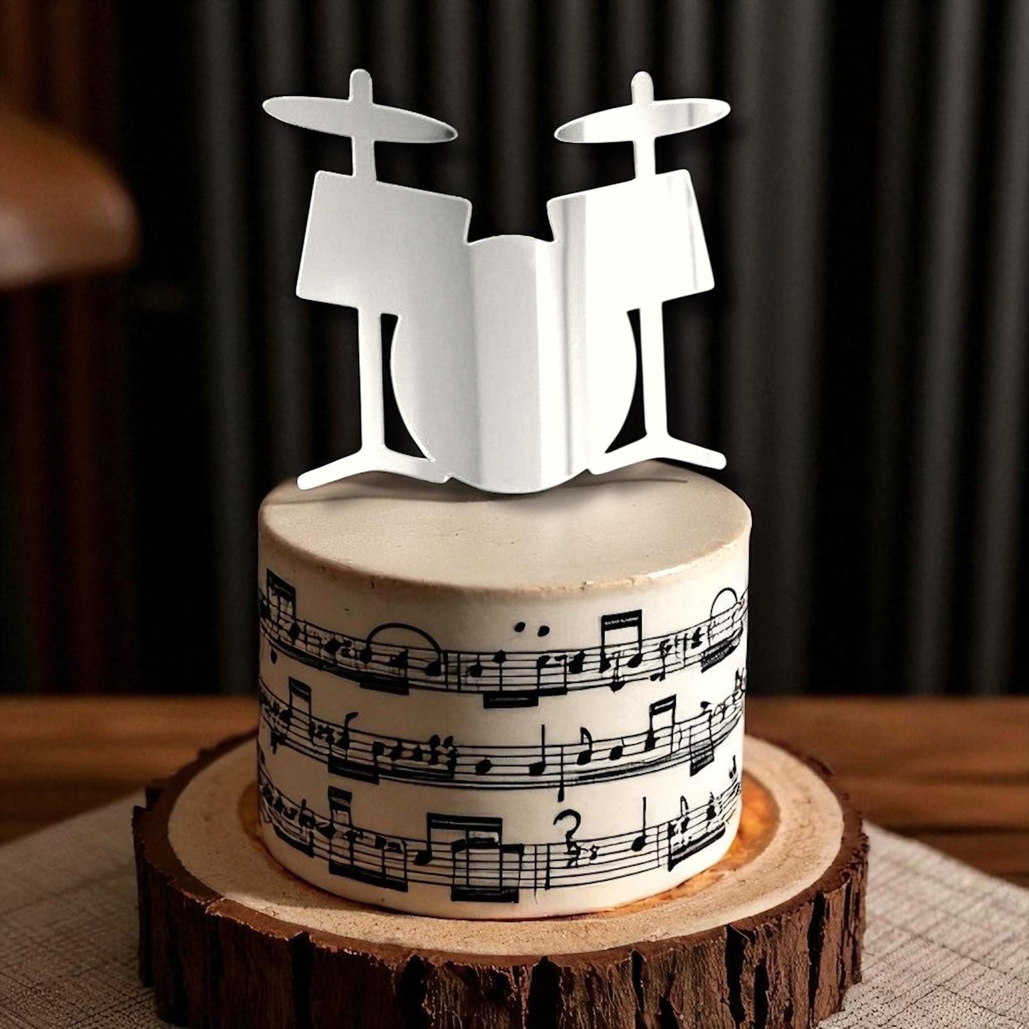 Drumkit Cake Toppers Custom Music Theme Party Decor